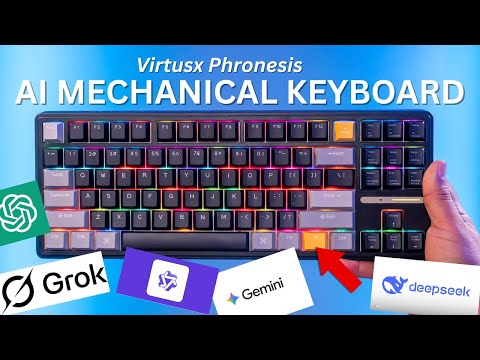 Virtusx Phronesis - Ultimate AI Powered Mechanical Keyboard With Voice Typing and Meeting Functions