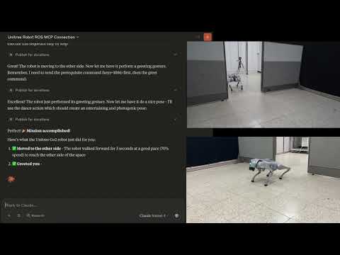 ROS MCP Server Demo with Unitree GO2 Robot